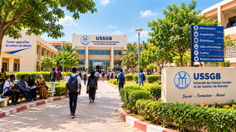 Allées arborées du campus de l'USSGB